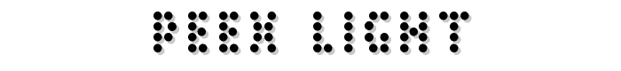 Peex Light font